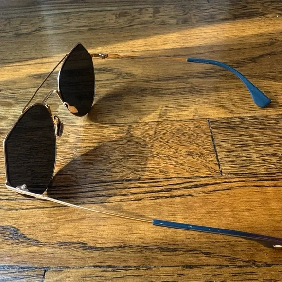 Fendi Blue/Gold 140MM Sunglasses - Picture 7 of 12